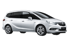 Car Hire Suffolk - Vauxhall Zafira 5 + 2 - Minibus hire Suffolk